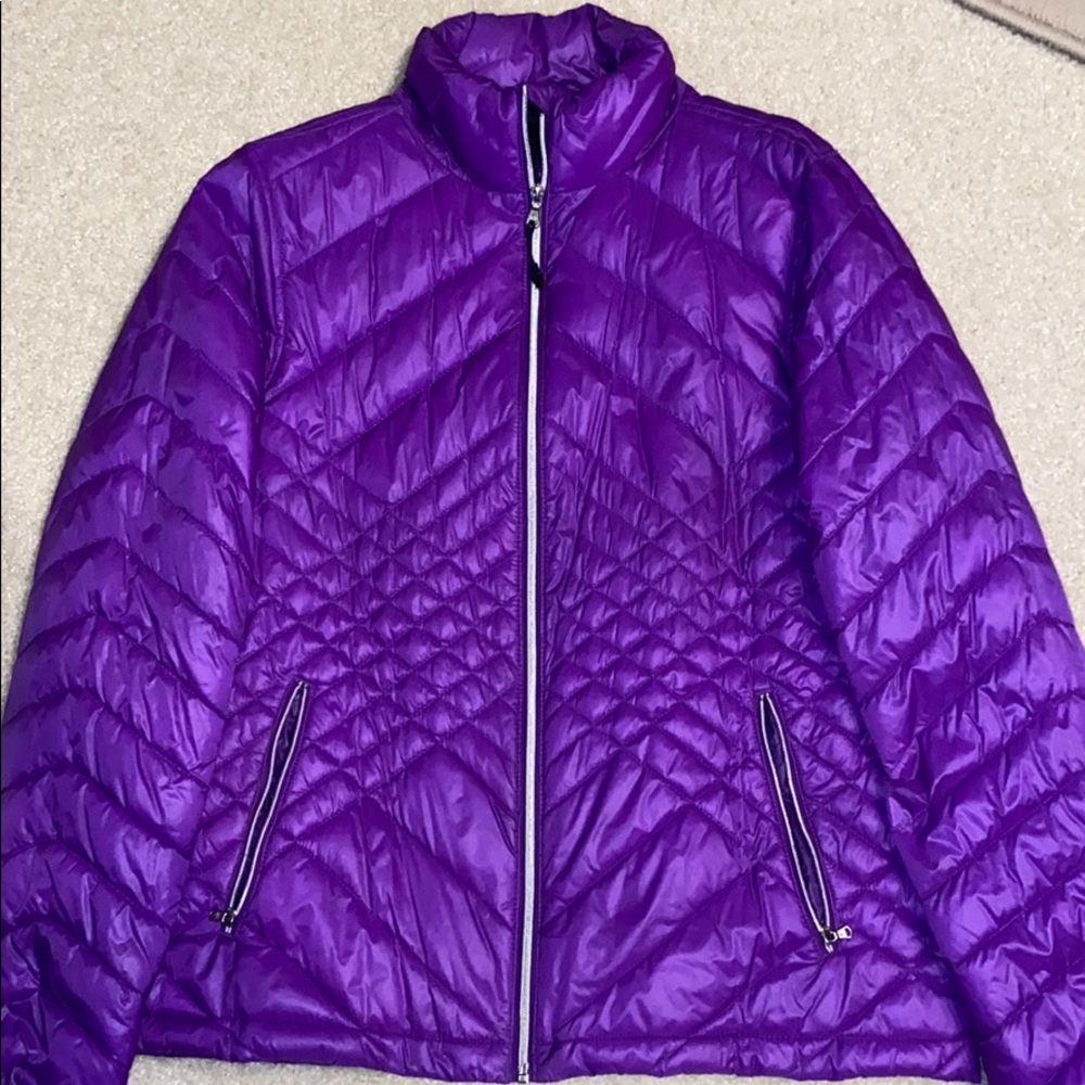 Purple Large puffer jacket